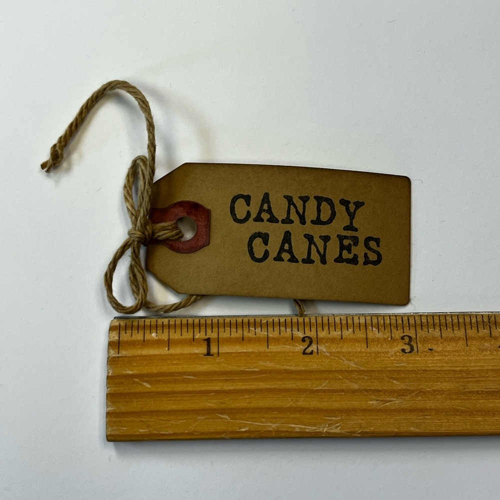 New 12 Primitive 6" Handmade Fabric Candy Canes Christmas Ornaments farmhouse - Picture 8 of 10